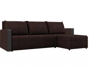 Диван угловой Алиса 3 Savana Chocolate - Teos Dark Brown в Троицке - troick.ok-mebel.com | фото