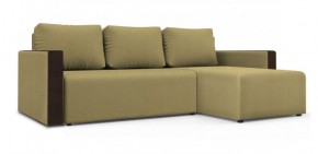 Диван угловой Алиса 3 Vital BANANA - Teos Dark Brown в Троицке - troick.ok-mebel.com | фото