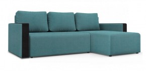 Диван угловой Алиса 3 Vital BLUE - Teos Black в Троицке - troick.ok-mebel.com | фото