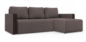Диван угловой Алиса 3 Vital COCOA - Teos Dark Brown в Троицке - troick.ok-mebel.com | фото