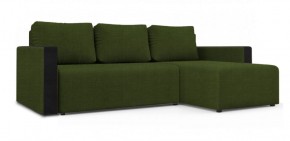 Диван угловой Алиса 3 Vital GREEN - Teos Black в Троицке - troick.ok-mebel.com | фото