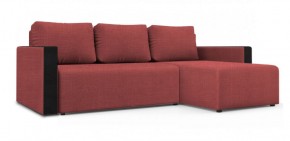 Диван угловой Алиса 3 Vital PEACH - Teos Black в Троицке - troick.ok-mebel.com | фото