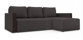 Диван угловой Алиса 3 Vital PEBBLE - Teos Dark Brown в Троицке - troick.ok-mebel.com | фото