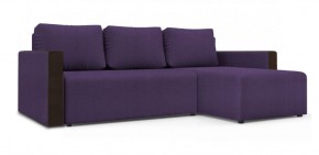 Диван угловой Алиса 3 Vital VIOLET - Teos Dark Brown в Троицке - troick.ok-mebel.com | фото