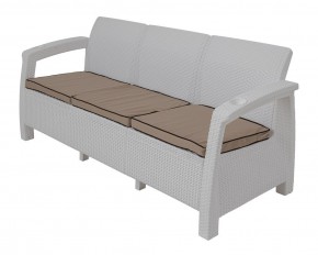 Диван Yalta Premium Sofa 3 Set (Ялта) белый (+подушки под спину) в Троицке - troick.ok-mebel.com | фото 1
