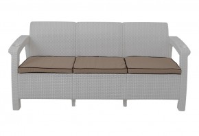 Диван Yalta Premium Sofa 3 Set (Ялта) белый (+подушки под спину) в Троицке - troick.ok-mebel.com | фото 2
