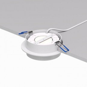 DK2090-WH Встраиваемый светильник FLAT, IP 20, до 15 Вт, GX53, LED, белый, алюминий в Троицке - troick.ok-mebel.com | фото 3