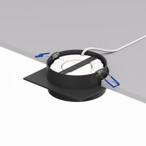 DK2091-BK Встраиваемый светильник FLAT, IP 20, до 15 Вт, GX53, LED, черный, алюминий в Троицке - troick.ok-mebel.com | фото 4
