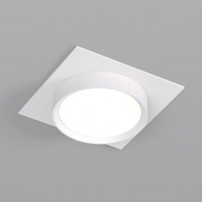 DK2091-WH Встраиваемый светильник FLAT, IP 20, до 15 Вт, GX53, LED, белый, алюминий в Троицке - troick.ok-mebel.com | фото