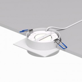 DK2091-WH Встраиваемый светильник FLAT, IP 20, до 15 Вт, GX53, LED, белый, алюминий в Троицке - troick.ok-mebel.com | фото 4