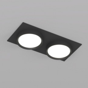 DK2092-BK Встраиваемый светильник FLAT, IP 20, до 15 Вт, GX53, LED, черный, алюминий в Троицке - troick.ok-mebel.com | фото 4