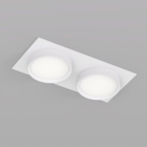 DK2092-WH Встраиваемый светильник FLAT, IP 20, до 15 Вт, GX53, LED, белый, алюминий в Троицке - troick.ok-mebel.com | фото 2