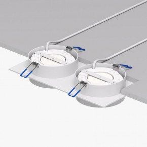 DK2092-WH Встраиваемый светильник FLAT, IP 20, до 15 Вт, GX53, LED, белый, алюминий в Троицке - troick.ok-mebel.com | фото 4
