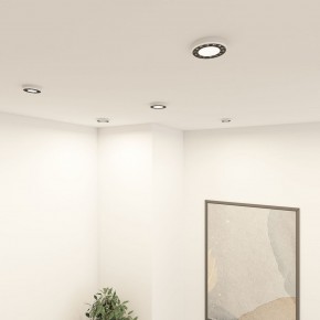 DK2441-WB Встраиваемый светильник DUAL 9+9 Вт, LED 4000K, IP 20, d120mm, белый/черный, алюминий/акрил в Троицке - troick.ok-mebel.com | фото 6