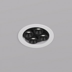 DK2510-WB Встраиваемый светильник SPACE со светодиодом d65 220V 8W 38° 4000К IP20 белый/черный алюминий в Троицке - troick.ok-mebel.com | фото