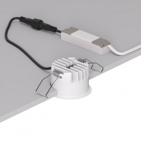 DK2510-WB Встраиваемый светильник SPACE со светодиодом d65 220V 8W 38° 4000К IP20 белый/черный алюминий в Троицке - troick.ok-mebel.com | фото 3