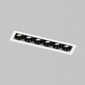 DK2514-WB Встраиваемый светильник SPACE со светодиодом L126mm 220V 10W 38° 4000К IP20 белый/черный алюминий в Троицке - troick.ok-mebel.com | фото