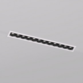 DK2515-WB Встраиваемый светильник SPACE со светодиодом L240mm 220V 20W 38° 4000К IP20 белый/черный алюминий в Троицке - troick.ok-mebel.com | фото