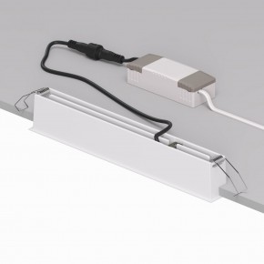 DK2515-WB Встраиваемый светильник SPACE со светодиодом L240mm 220V 20W 38° 4000К IP20 белый/черный алюминий в Троицке - troick.ok-mebel.com | фото 3