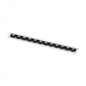 DK2515-WB Встраиваемый светильник SPACE со светодиодом L240mm 220V 20W 38° 4000К IP20 белый/черный алюминий в Троицке - troick.ok-mebel.com | фото 4