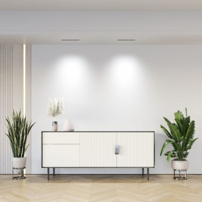 DK2515-WB Встраиваемый светильник SPACE со светодиодом L240mm 220V 20W 38° 4000К IP20 белый/черный алюминий в Троицке - troick.ok-mebel.com | фото 7