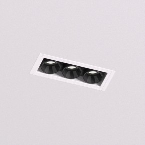 DK2530-WB Встраиваемый светильник SPACE со светодиодом под шпатлевку L69mm 220V 6W 38° 4000К IP20 белый/черный алюминий в Троицке - troick.ok-mebel.com | фото
