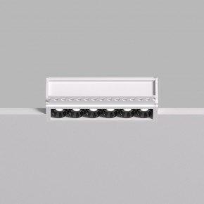 DK2531-WB Встраиваемый светильник SPACE со светодиодом под шпатлевку L126mm 220V 10W 38° 4000К IP20 белый/черный алюминий в Троицке - troick.ok-mebel.com | фото 3