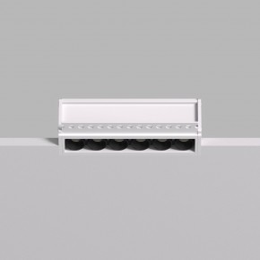 DK2531-WB Встраиваемый светильник SPACE со светодиодом под шпатлевку L126mm 220V 10W 38° 4000К IP20 белый/черный алюминий в Троицке - troick.ok-mebel.com | фото 4