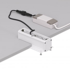 DK2531-WB Встраиваемый светильник SPACE со светодиодом под шпатлевку L126mm 220V 10W 38° 4000К IP20 белый/черный алюминий в Троицке - troick.ok-mebel.com | фото 5