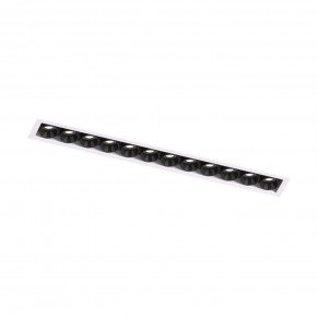 DK2532-WB Встраиваемый светильник SPACE со светодиодом под шпатлевку L240mm 220V 20W 38° 4000К IP20 белый/черный алюминий в Троицке - troick.ok-mebel.com | фото 5