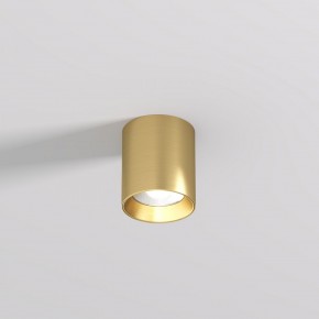 DK2610-SB Накладной светильник SHINE TUBE со светодиодом, D70*H80, IP20, 3000К, 10W, RA?90, сатинированная латунь, алюминий в Троицке - troick.ok-mebel.com | фото