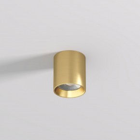 DK2610-SB Накладной светильник SHINE TUBE со светодиодом, D70*H80, IP20, 3000К, 10W, RA?90, сатинированная латунь, алюминий в Троицке - troick.ok-mebel.com | фото 2