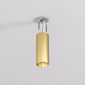 DK2615-SB Накладной светильник SHINE TUBE со светодиодом, D45*H115, IP20, 3000К, 7W, RA?90, сатинированная латунь, алюминий в Троицке - troick.ok-mebel.com | фото 3
