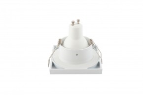 DK3014-WH Встраиваемый светильник влагозащ., IP 44, 50 Вт, GU10, белый, алюминий в Троицке - troick.ok-mebel.com | фото 5