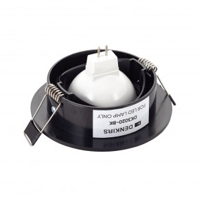 DK3020-BK Встраиваемый светильник, IP 20, 10 Вт, GU5.3, LED, черный, пластик в Троицке - troick.ok-mebel.com | фото 3