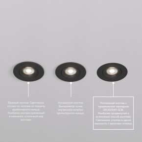 DK3020-BK Встраиваемый светильник, IP 20, 10 Вт, GU5.3, LED, черный, пластик в Троицке - troick.ok-mebel.com | фото 5