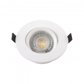 DK3020-WH Встраиваемый светильник, IP 20, 10 Вт, GU5.3, LED, белый, пластик в Троицке - troick.ok-mebel.com | фото 2