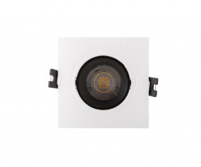 DK3021-WB Встраиваемый светильник, IP 20, 10 Вт, GU5.3, LED, белый/черный, пластик в Троицке - troick.ok-mebel.com | фото 1
