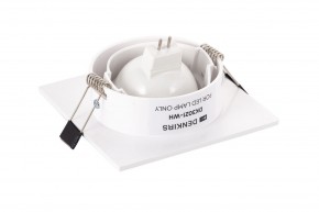 DK3021-WH Встраиваемый светильник, IP 20, 10 Вт, GU5.3, LED, белый, пластик в Троицке - troick.ok-mebel.com | фото 4