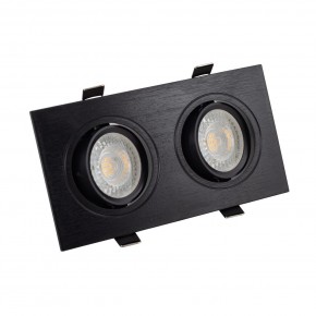 DK3022-BK Встраиваемый светильник, IP 20, 10 Вт, GU5.3, LED, черный, пластик в Троицке - troick.ok-mebel.com | фото