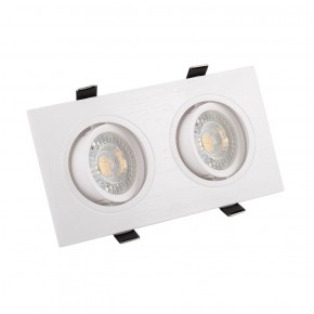 DK3022-WH Встраиваемый светильник, IP 20, 10 Вт, GU5.3, LED, белый, пластик в Троицке - troick.ok-mebel.com | фото 3