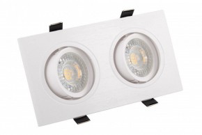 DK3022-WH Встраиваемый светильник, IP 20, 10 Вт, GU5.3, LED, белый, пластик в Троицке - troick.ok-mebel.com | фото