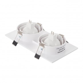 DK3022-WH Встраиваемый светильник, IP 20, 10 Вт, GU5.3, LED, белый, пластик в Троицке - troick.ok-mebel.com | фото 3