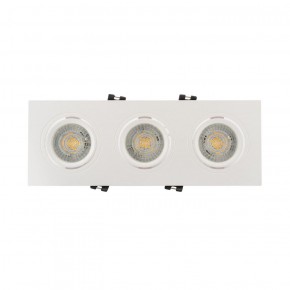 DK3023-WH Встраиваемый светильник, IP 20, 10 Вт, GU5.3, LED, белый, пластик в Троицке - troick.ok-mebel.com | фото 2