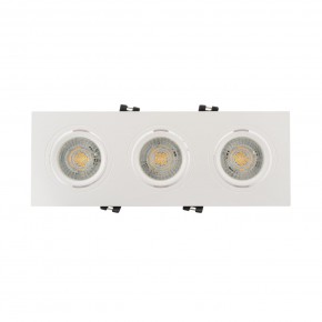 DK3023-WH Встраиваемый светильник, IP 20, 10 Вт, GU5.3, LED, белый, пластик в Троицке - troick.ok-mebel.com | фото