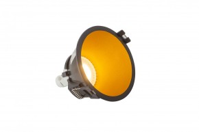 DK3026-BG Встраиваемый светильник, IP 20, 10 Вт, GU5.3, LED, черный/золотой, пластик в Троицке - troick.ok-mebel.com | фото 3