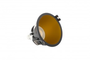 DK3026-BG Встраиваемый светильник, IP 20, 10 Вт, GU5.3, LED, черный/золотой, пластик в Троицке - troick.ok-mebel.com | фото 4