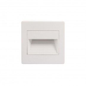DK3050-WH Светильник встраиваемый в стену, IP 20, LED 3000, 1 Вт, белый, пластик в Троицке - troick.ok-mebel.com | фото 3