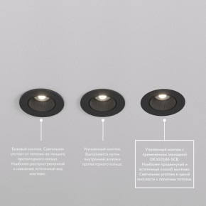 DK3061-BBR Встраиваемый светильник, IP 20, 10 Вт, GU5.3, LED, черный/бронзовый, пластик в Троицке - troick.ok-mebel.com | фото 4