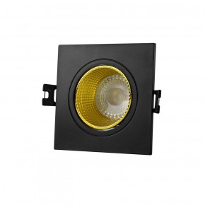 DK3071-BK+YE Встраиваемый светильник, IP 20, 10 Вт, GU5.3, LED, черный/желтый, пластик в Троицке - troick.ok-mebel.com | фото